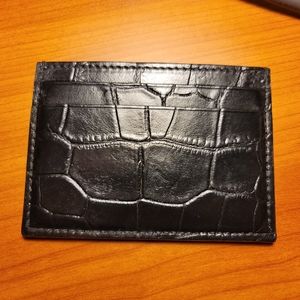 Black Gucci Crocodile Card Case